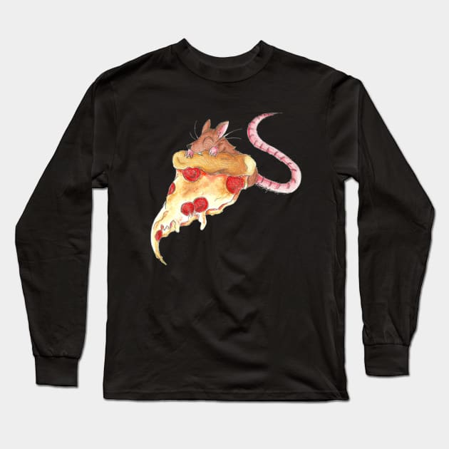 Love that Pizza! Long Sleeve T-Shirt by KristenOKeefeArt